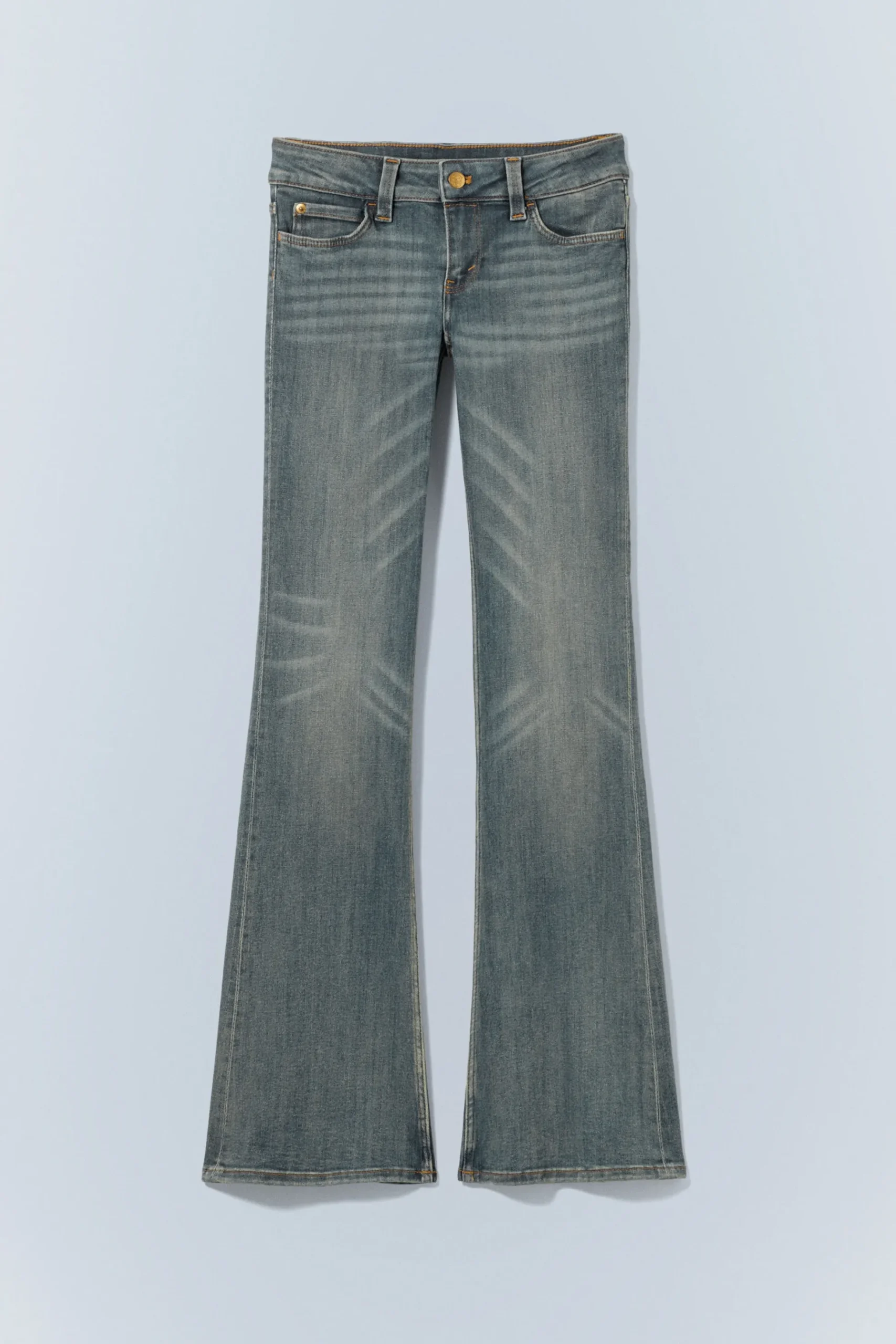 Weekday BOOTY BEI LOW WAIST SKINNY BOOTCUT JEANS puddly blue Shop