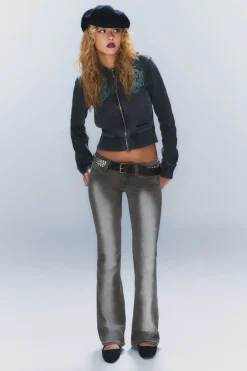 Weekday BOOTY BEI LOW WAIST SKINNY BOOTCUT JEANS duster grey Discount