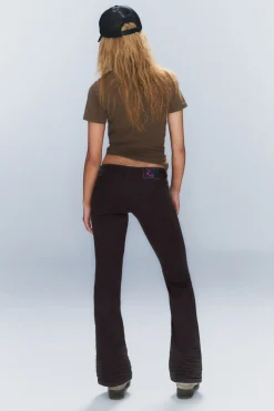 Weekday BOOTY BEI LOW WAIST SKINNY BOOTCUT JEANS black top rinse Outlet