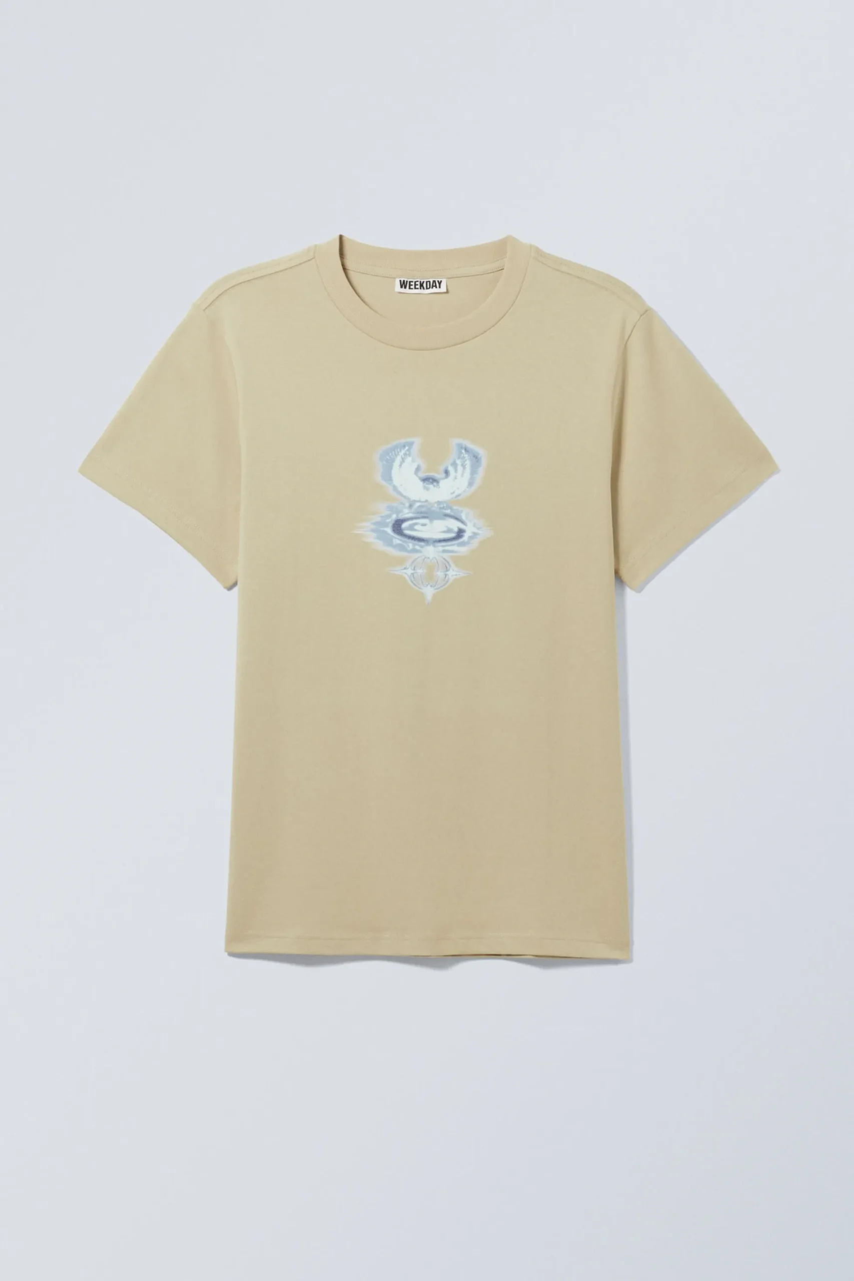 Weekday BOXY GRAPHIC PRINTED T-SHIRT beige Clearance