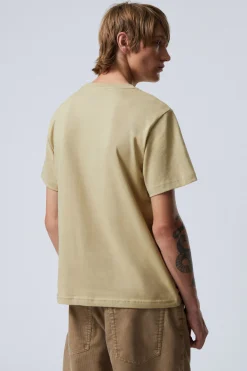 Weekday BOXY GRAPHIC PRINTED T-SHIRT beige Clearance