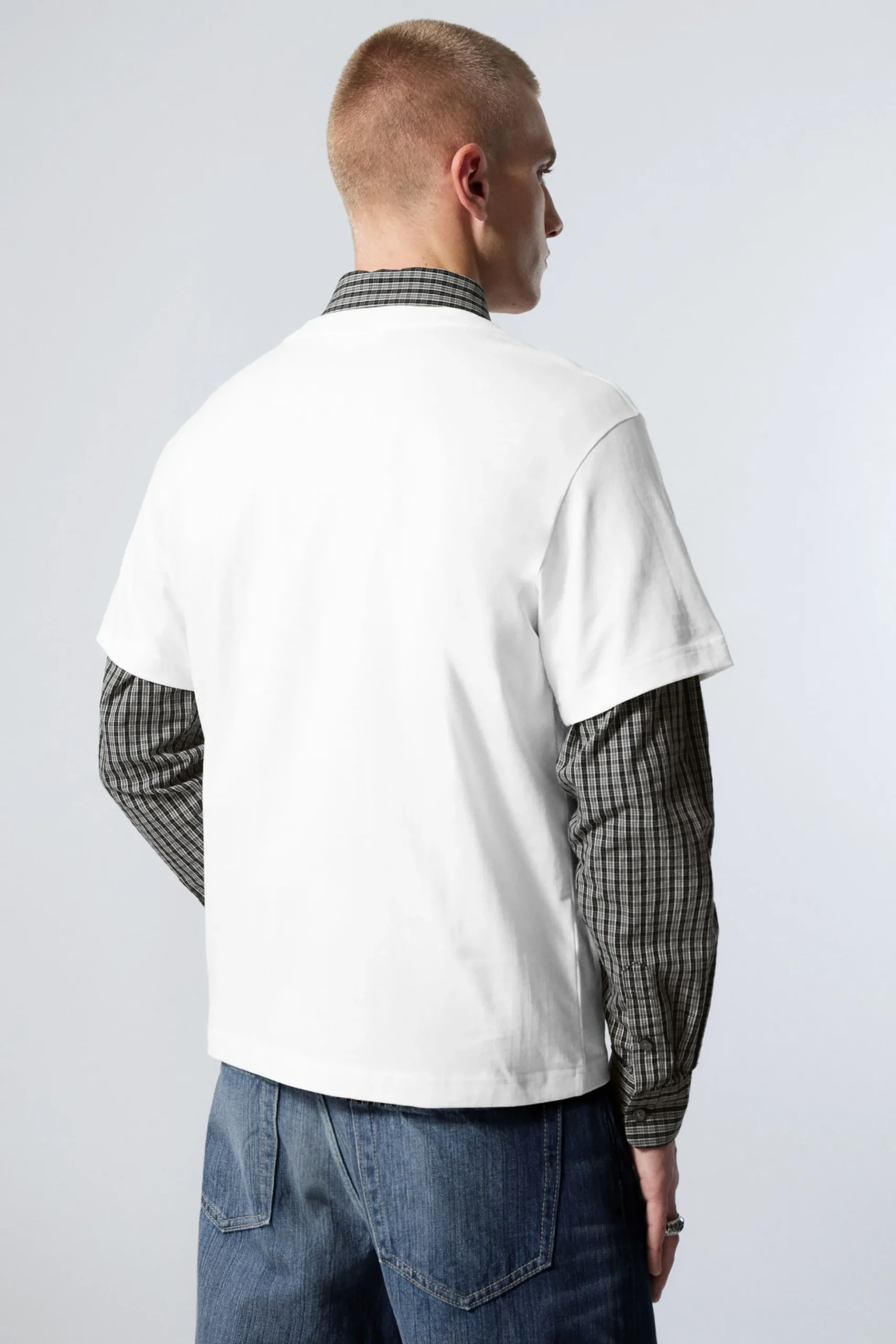 Weekday BOXY GRAPHIC PRINTED T-SHIRT white fantazy fussball club Best Sale