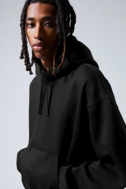 Weekday BOXY HEAVYWEIGHT HOODIE black Sale