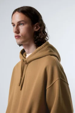 Weekday BOXY HEAVYWEIGHT HOODIE medium brown Hot
