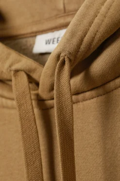 Weekday BOXY HEAVYWEIGHT HOODIE medium brown Hot