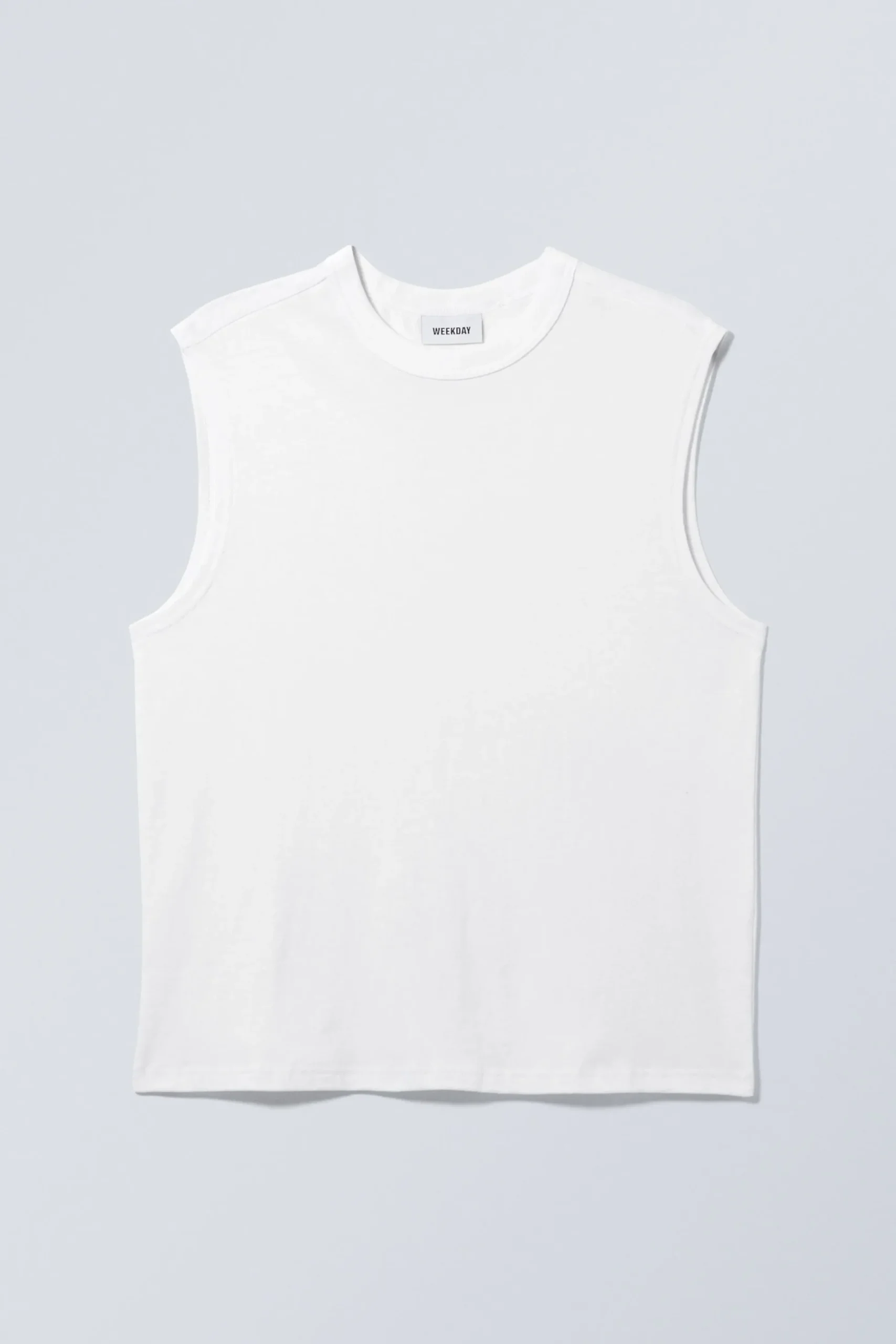 Weekday BOXY WASHED TANK TOP white Best