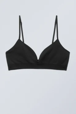 Weekday CAT SOFT SEAMLESS TRIANGLE BRA black Best