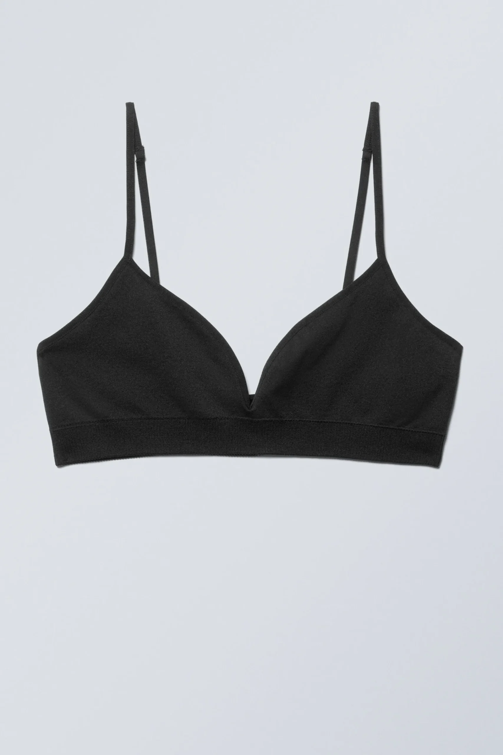 Weekday CAT SOFT SEAMLESS TRIANGLE BRA black Best