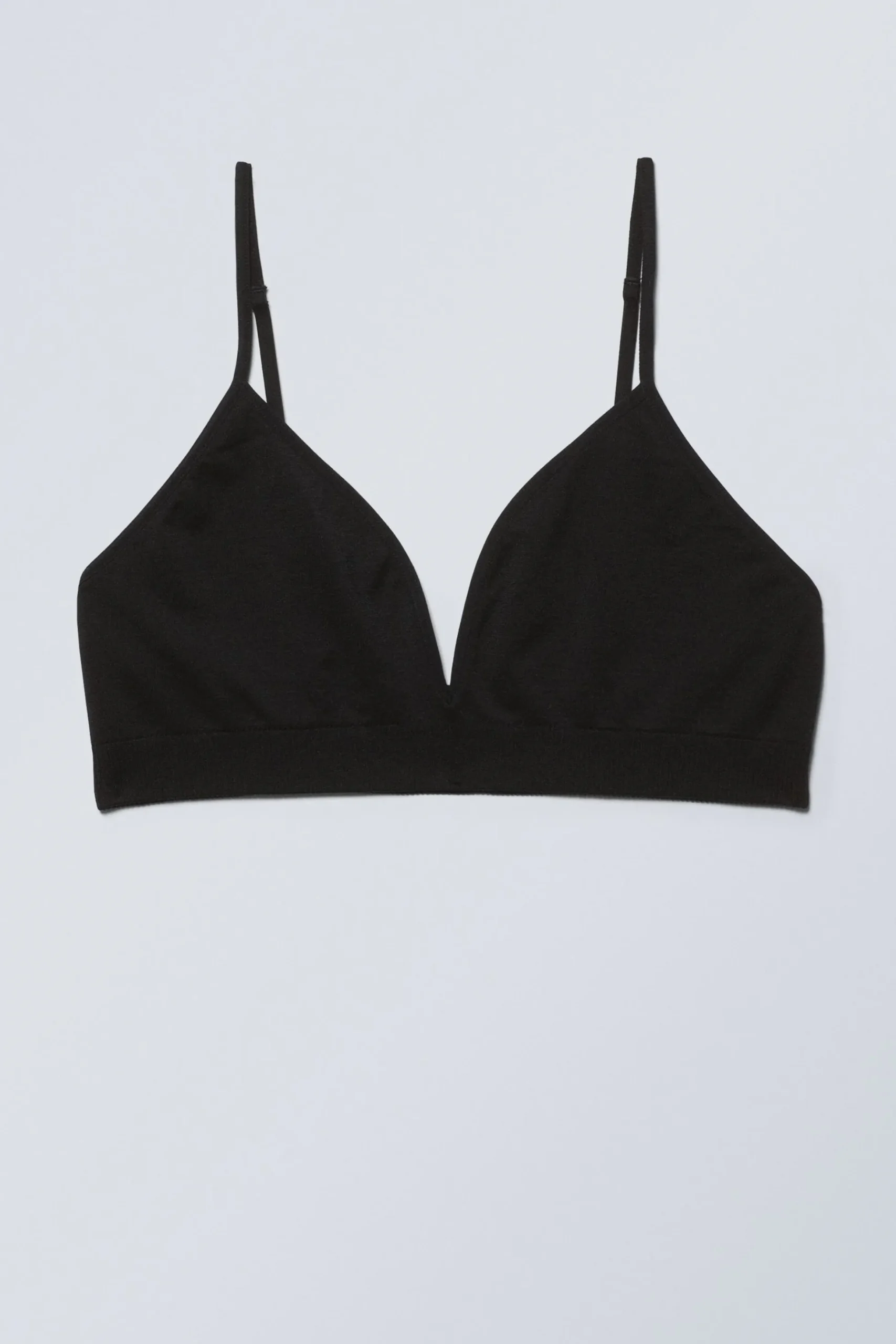 Weekday CAT SOFT TRIANGLE BRA black Outlet