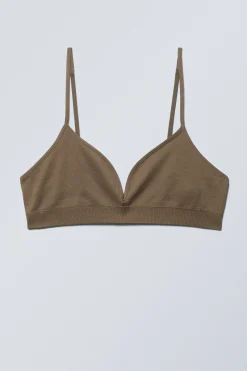 Weekday CAT SOFT TRIANGLE BRA brown Best