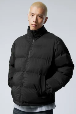 Weekday COLE PUFFER JACKET black Cheap