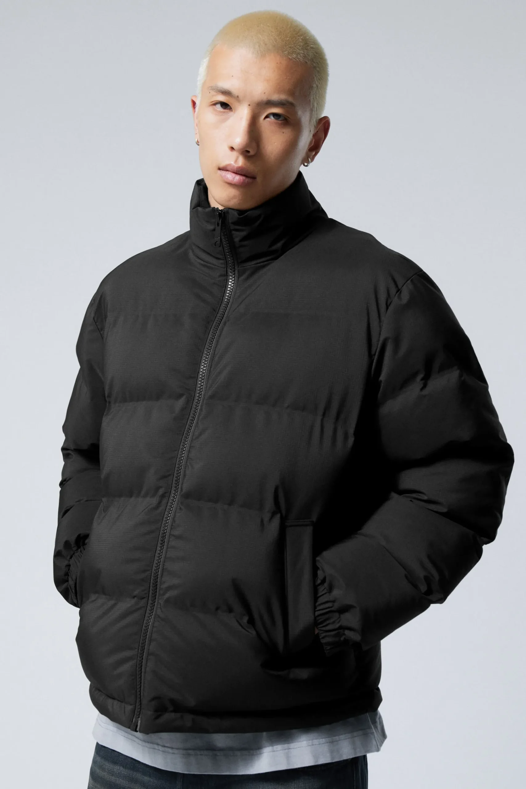 Weekday COLE PUFFER JACKET black Cheap