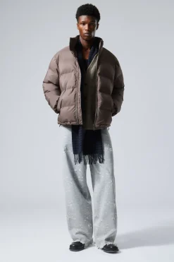 Weekday COLE PUFFER JACKET dark mole New