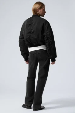 Weekday CROPPED BOMBER JACKET black New