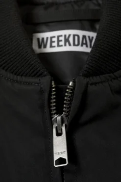 Weekday CROPPED BOMBER JACKET black New