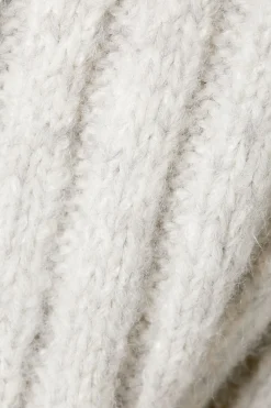 Weekday CROPPED RIB-KNIT SWEATER light grey Shop