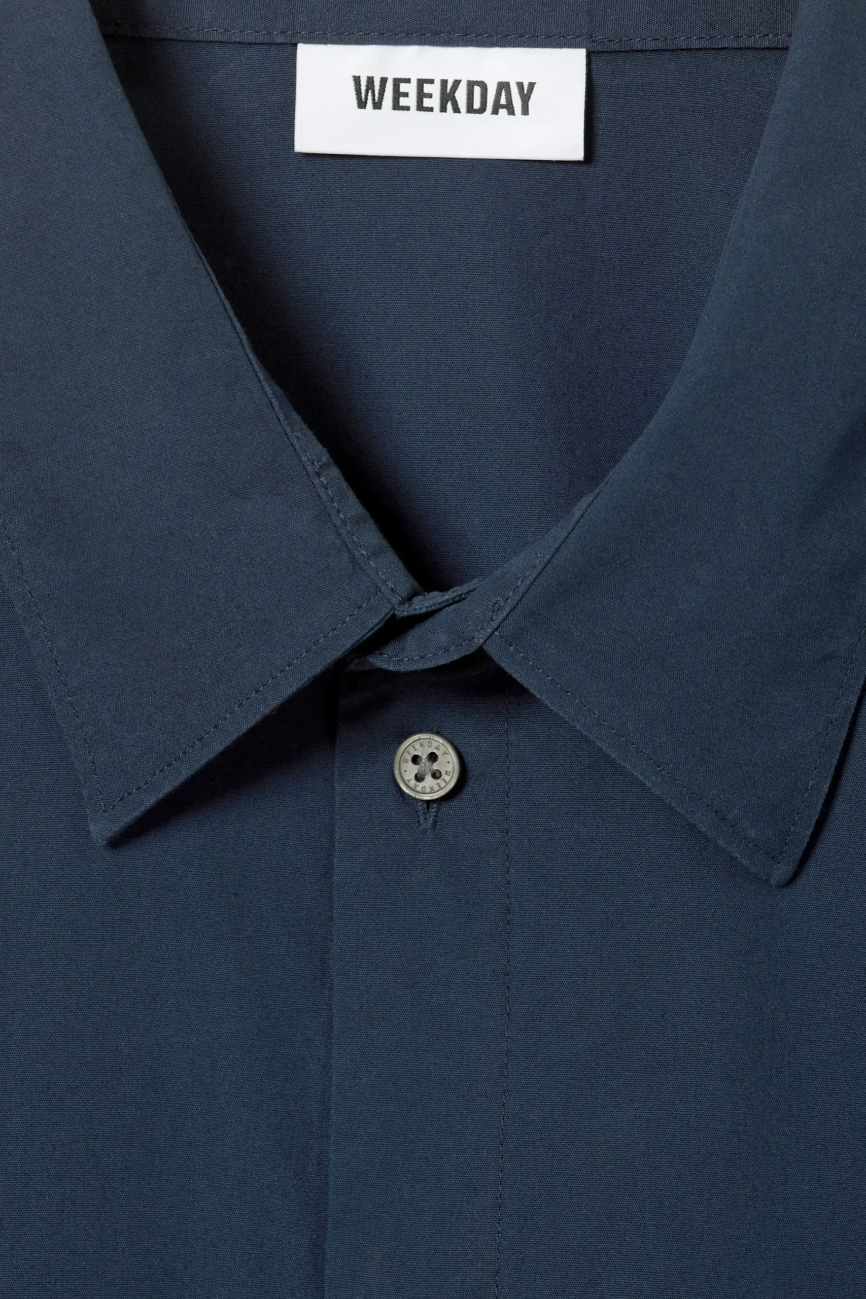 Weekday CROPPED SHORT SLEEVE SHIRT dark blue Best