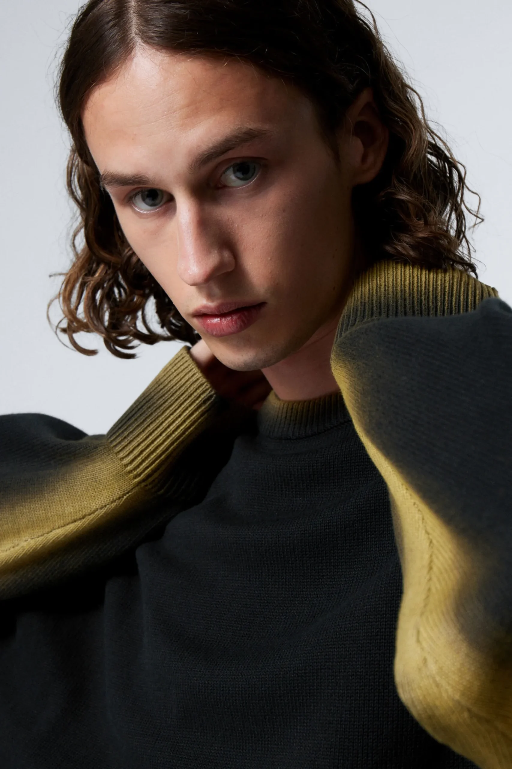 Weekday CYPHER GRAPHIC KNIT SWEATER black Sale