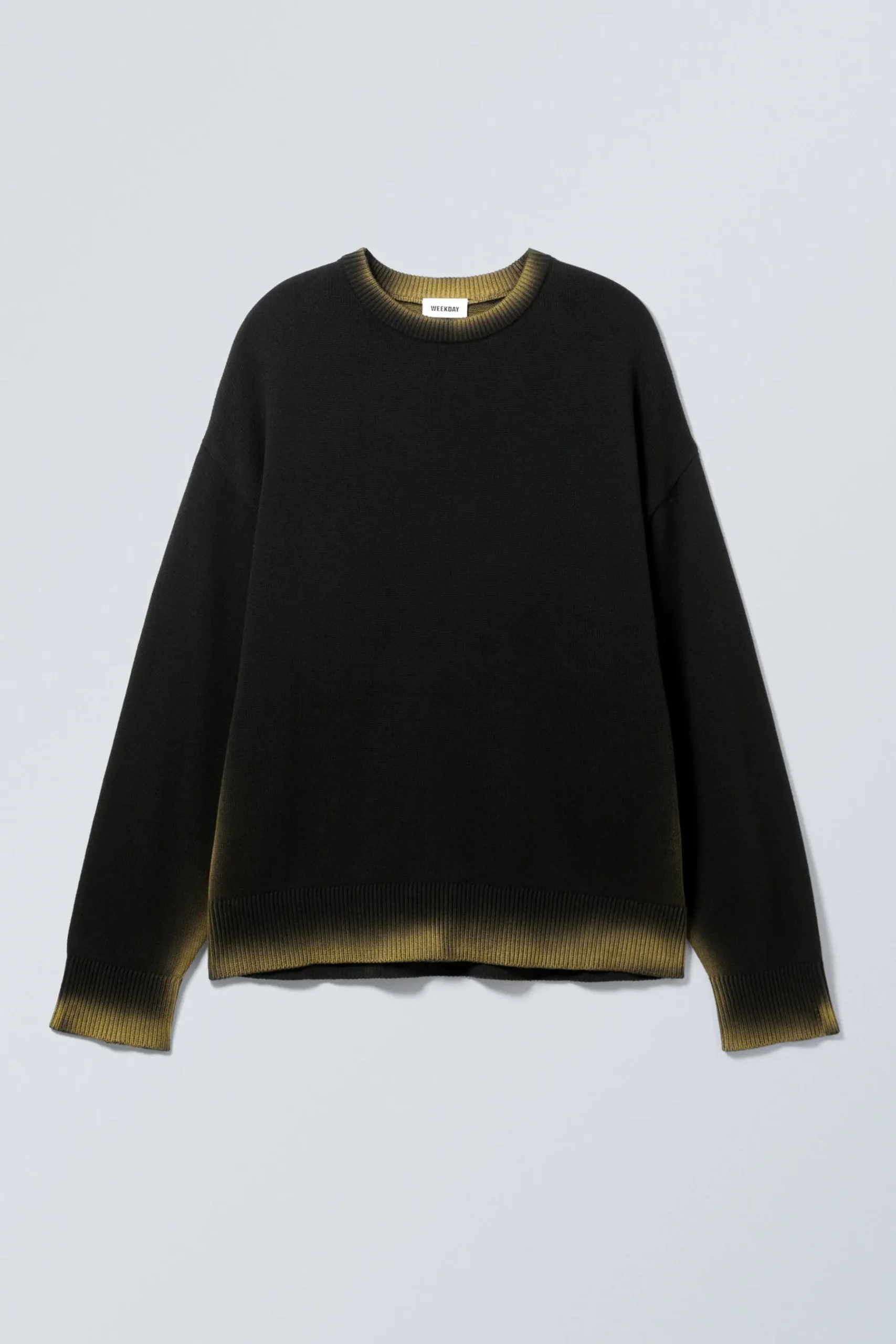 Weekday CYPHER GRAPHIC KNIT SWEATER black Sale
