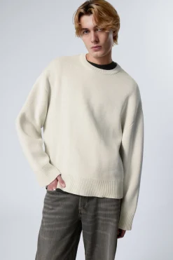 Weekday CYPHER OVERSIZED SWEATER light dusty mole Cheap