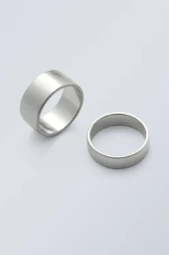 Weekday DAMIR RING SET silver Outlet