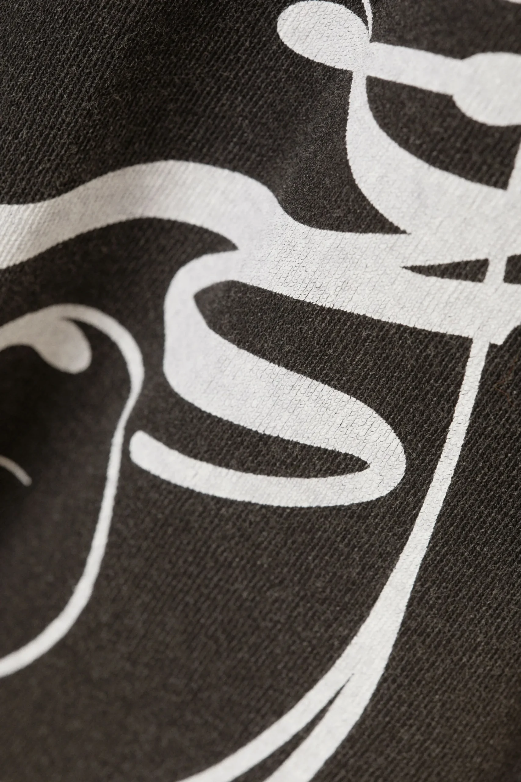 Weekday DISTRESSED PRINTED T-SHIRT washed black Sale