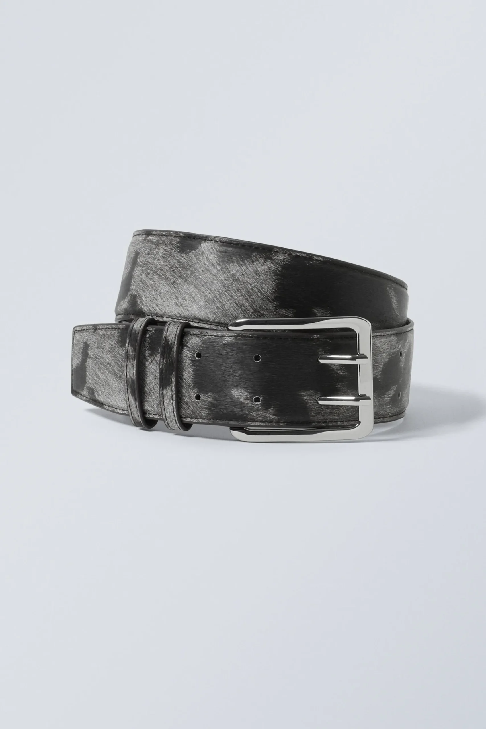 Weekday DOUBLE PRONG COW BELT black cow Store