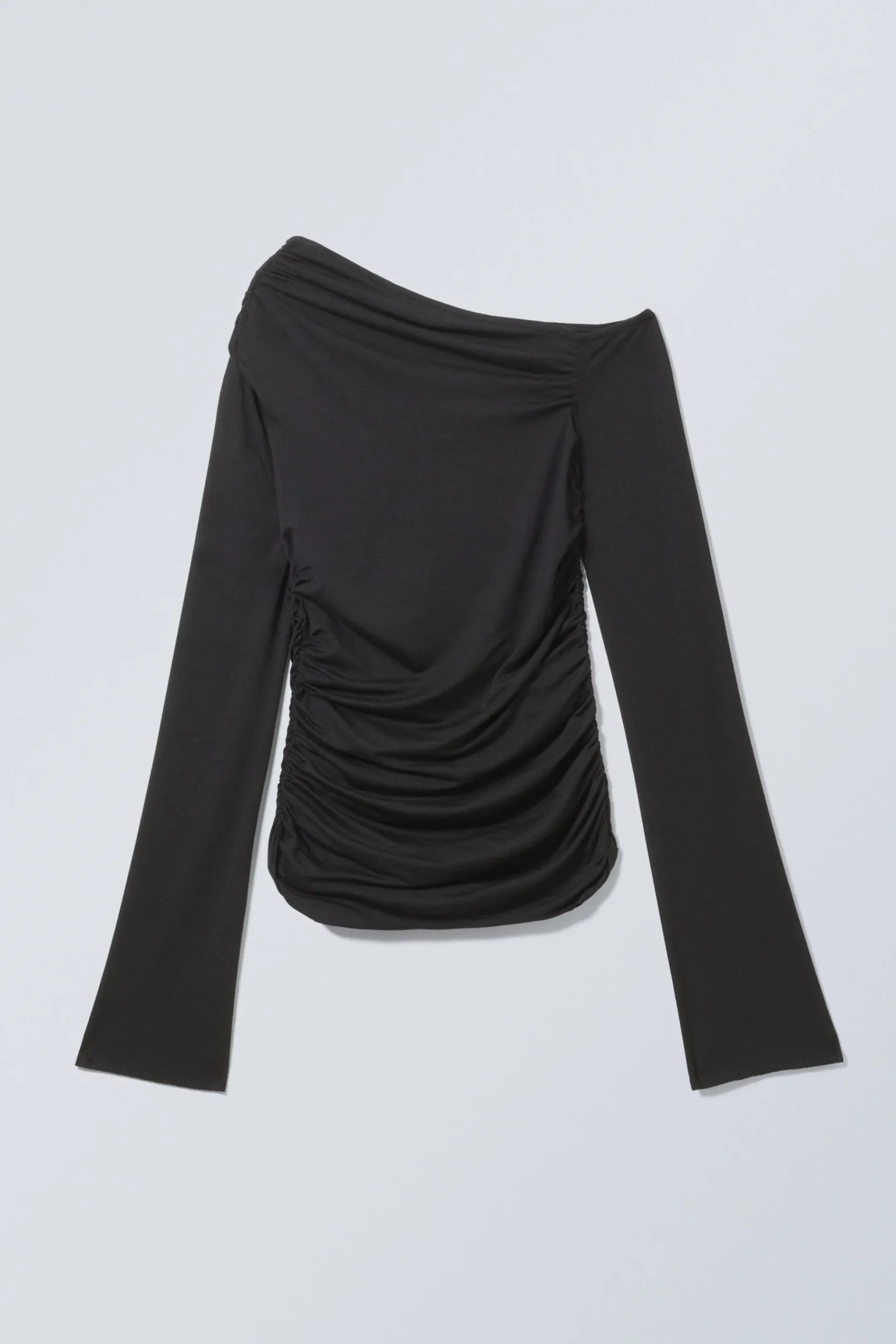 Weekday DRAPE ASYMMETRIC LYOCELL TOP black Best