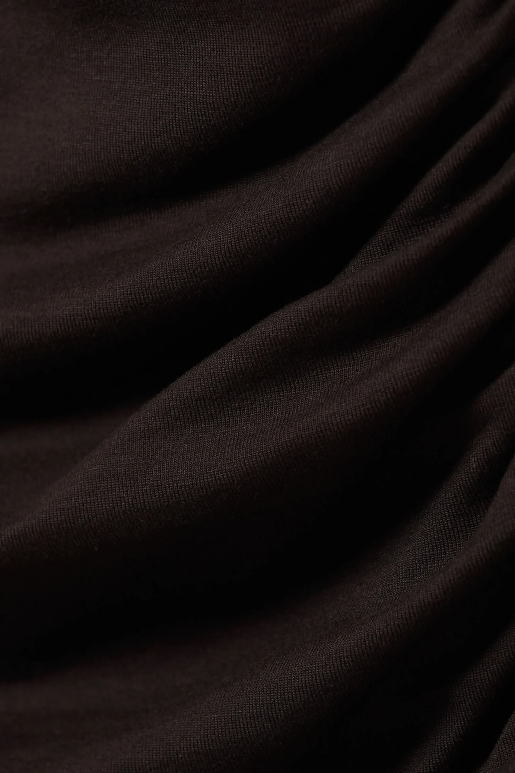 Weekday DRAPE ASYMMETRIC LYOCELL TOP dark brown Online