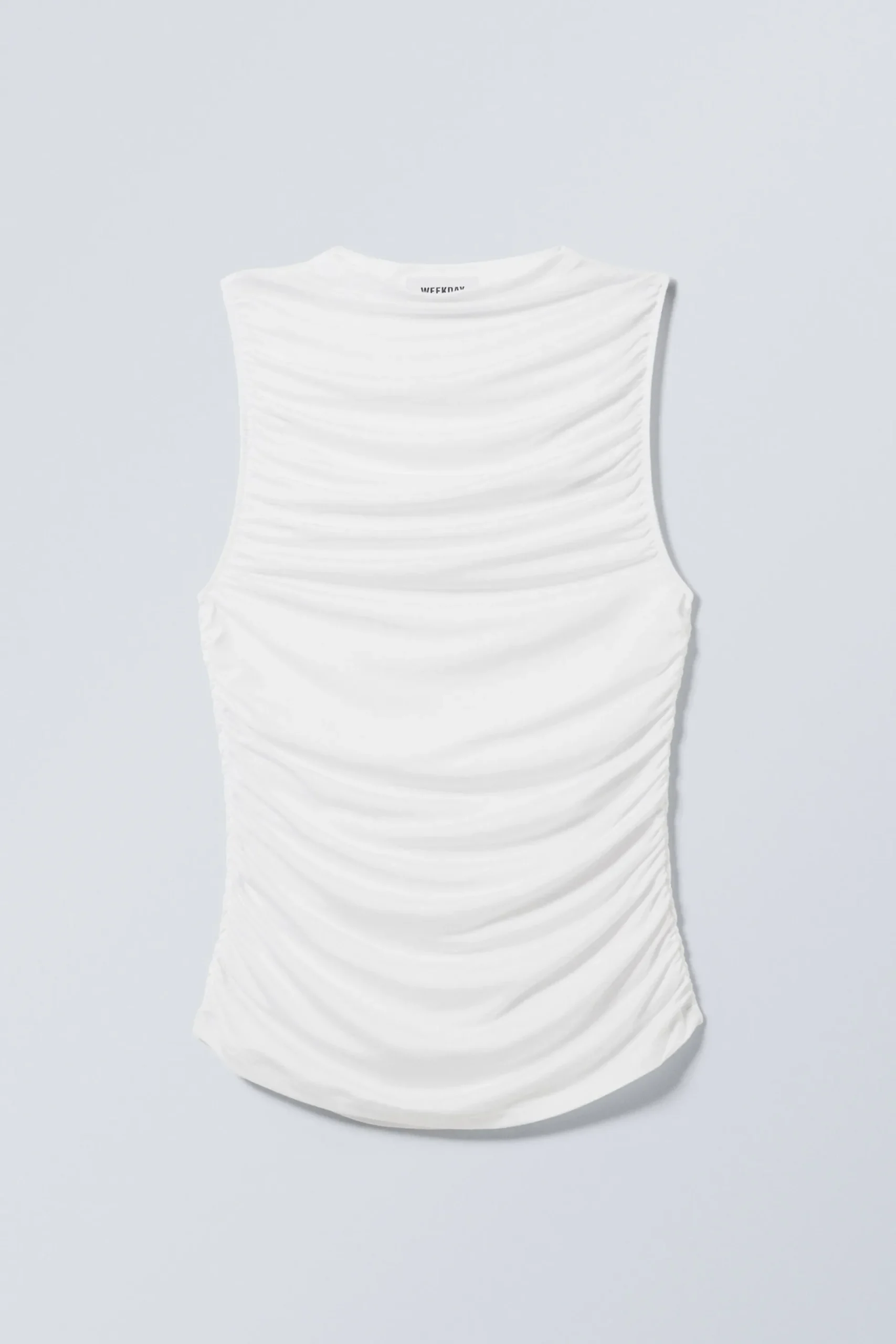Weekday DRAPE MOCK-NECK TOP white Flash Sale