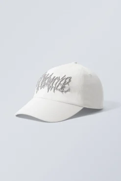 Weekday EMBROIDERY CAP white Outlet
