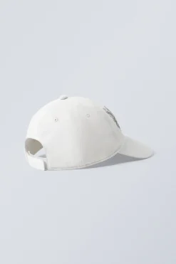Weekday EMBROIDERY CAP white Outlet