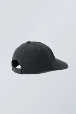 Weekday EMBROIDERY CAP dark grey Hot