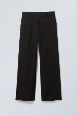 Weekday EMILY LOW WAIST SUITING TROUSERS black Cheap