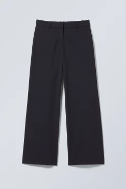 Weekday EMILY LOW WAIST SUITING TROUSERS dark blue Cheap