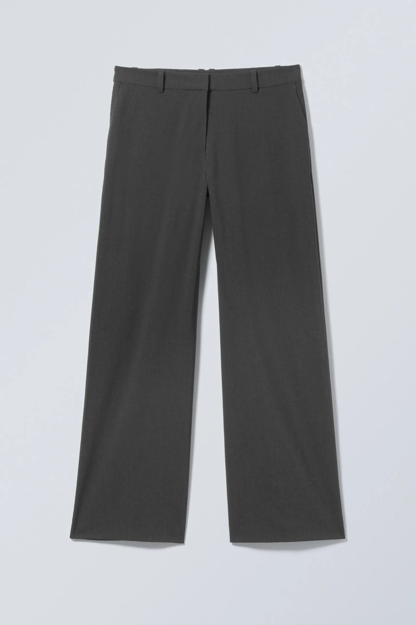 Weekday EMILY LOW WAIST SUITING TROUSERS dark grey melange Discount
