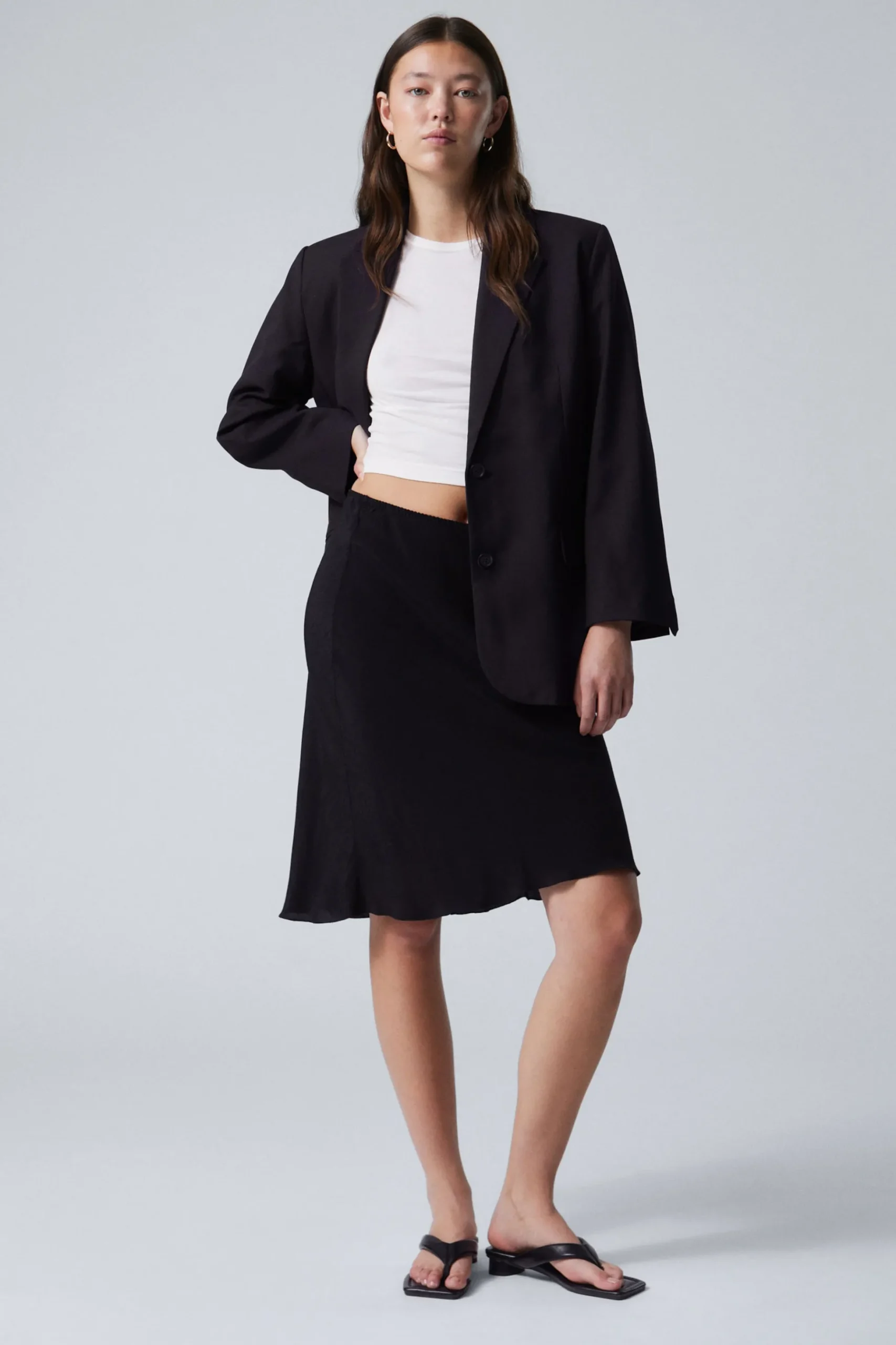 Weekday ERIN OVERSIZED BLAZER dark plum Fashion