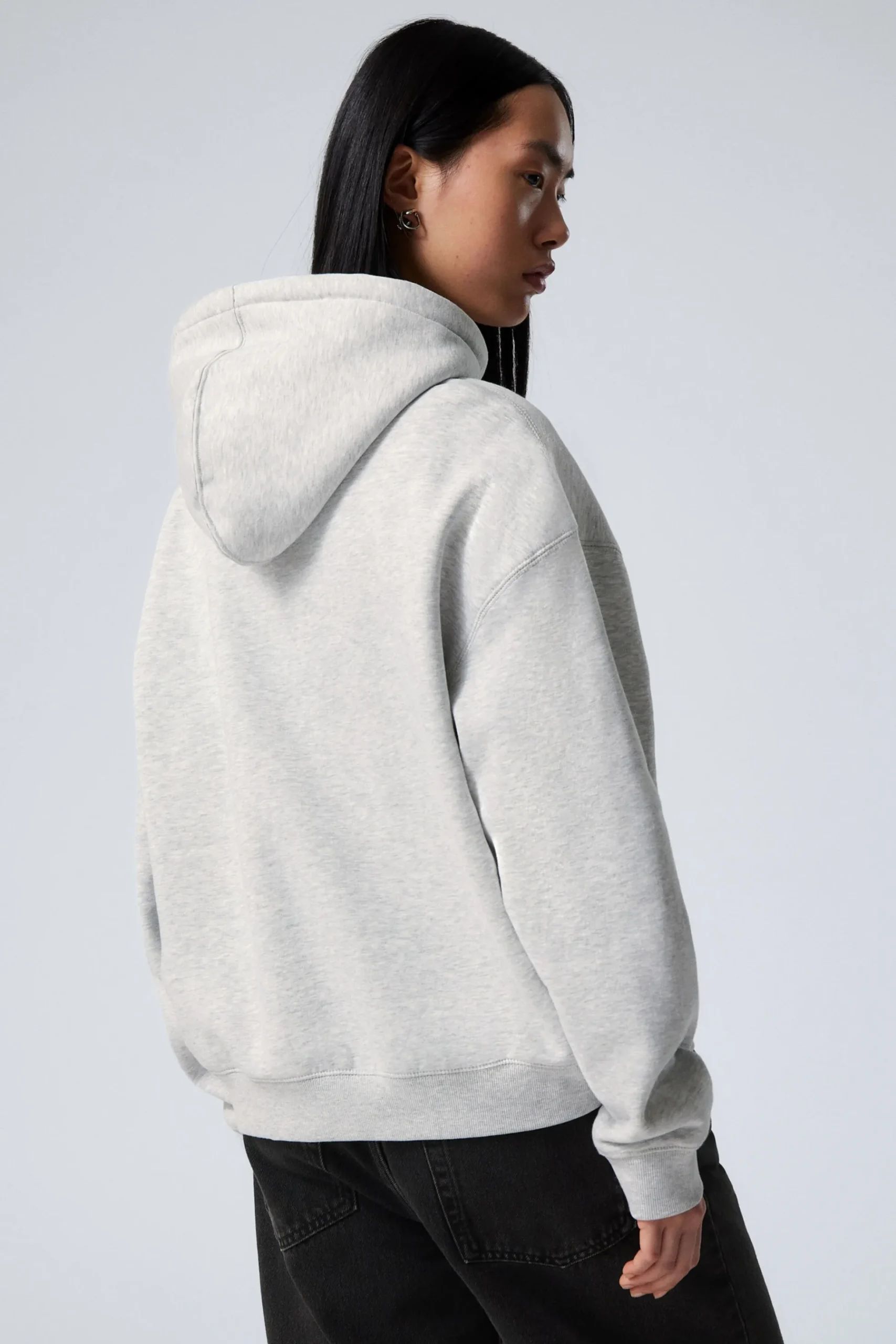 Weekday ESSENCE STANDARD HOODIE light grey Best
