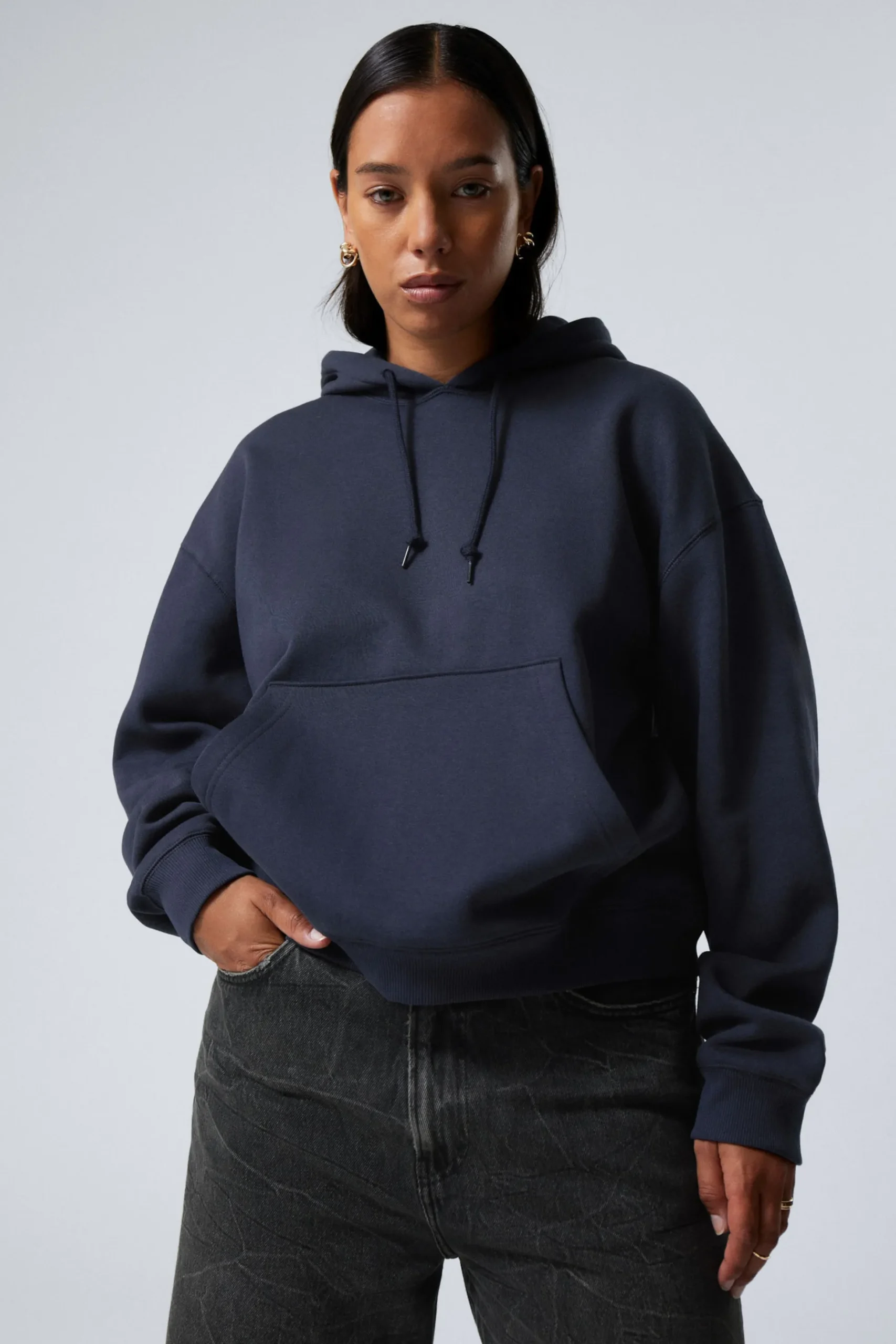 Weekday ESSENCE STANDARD HOODIE dark blue Online