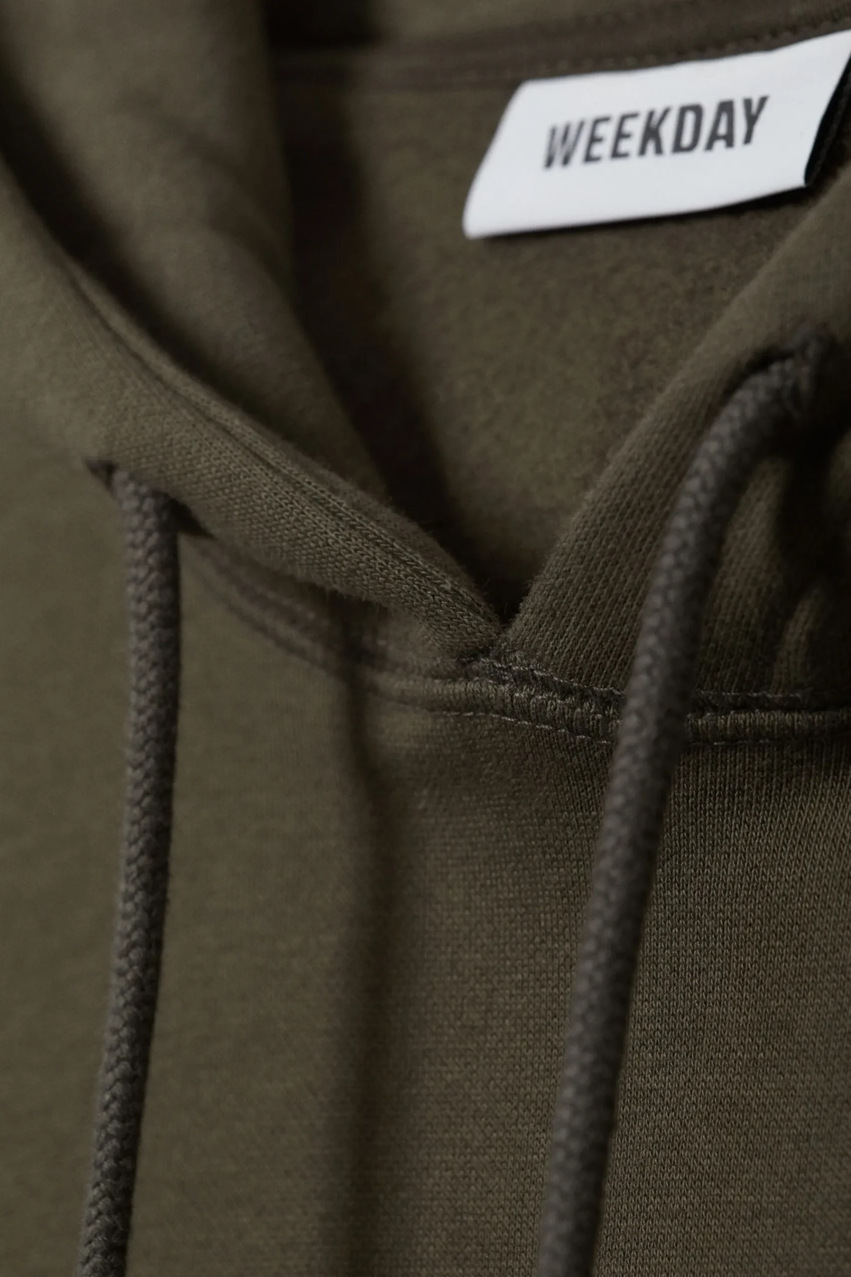 Weekday ESSENCE STANDARD HOODIE dark khaki green Flash Sale