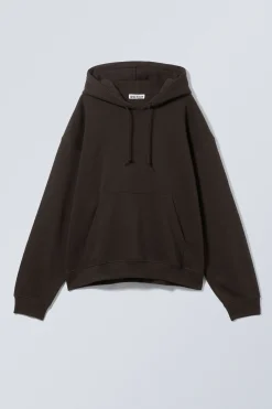 Weekday ESSENCE STANDARD HOODIE dark brown Cheap
