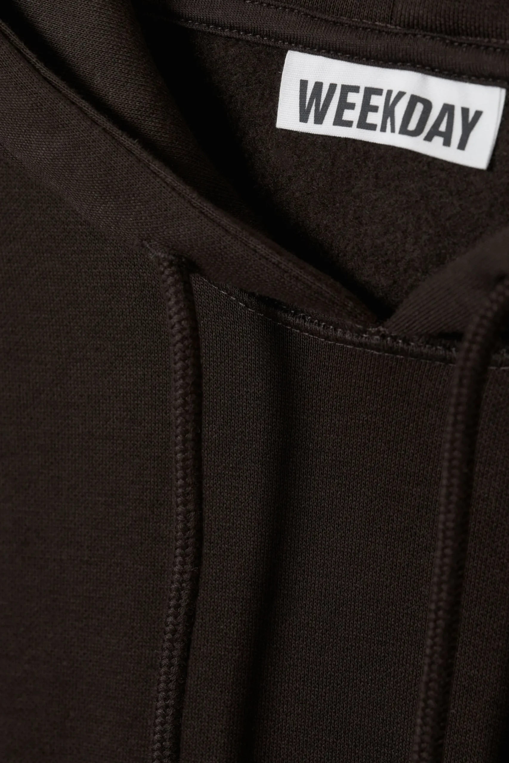 Weekday ESSENCE STANDARD HOODIE dark brown Cheap