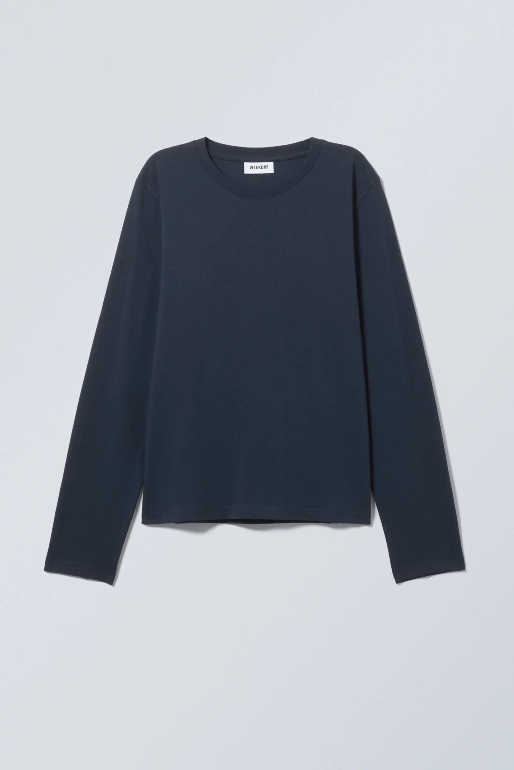 Weekday ESSENCE STANDARD LONG SLEEVE dark blue Store