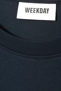 Weekday ESSENCE STANDARD LONG SLEEVE dark blue Store
