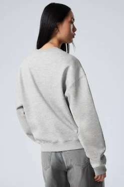 Weekday ESSENCE STANDARD SWEATSHIRT light grey melange Hot