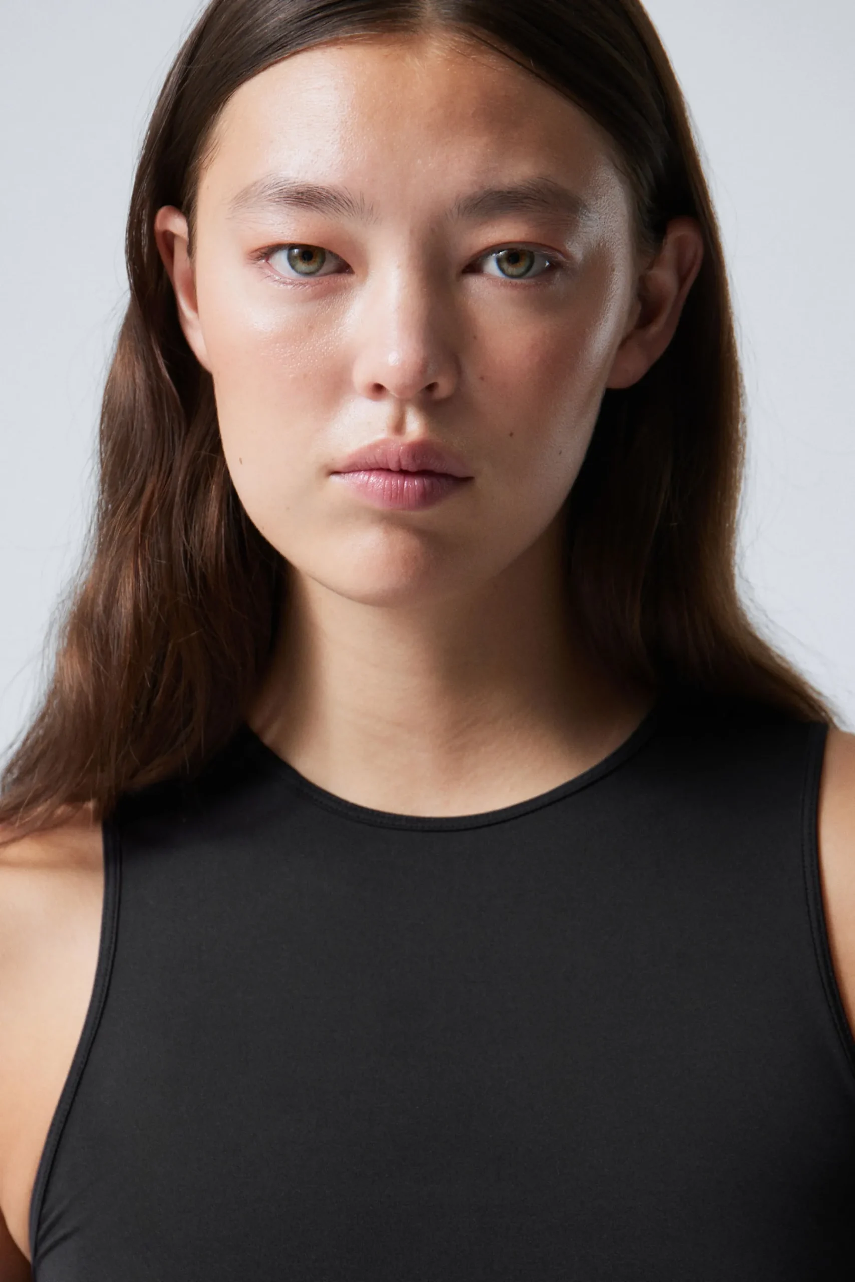 Weekday FINE FITTED TANK TOP black Store