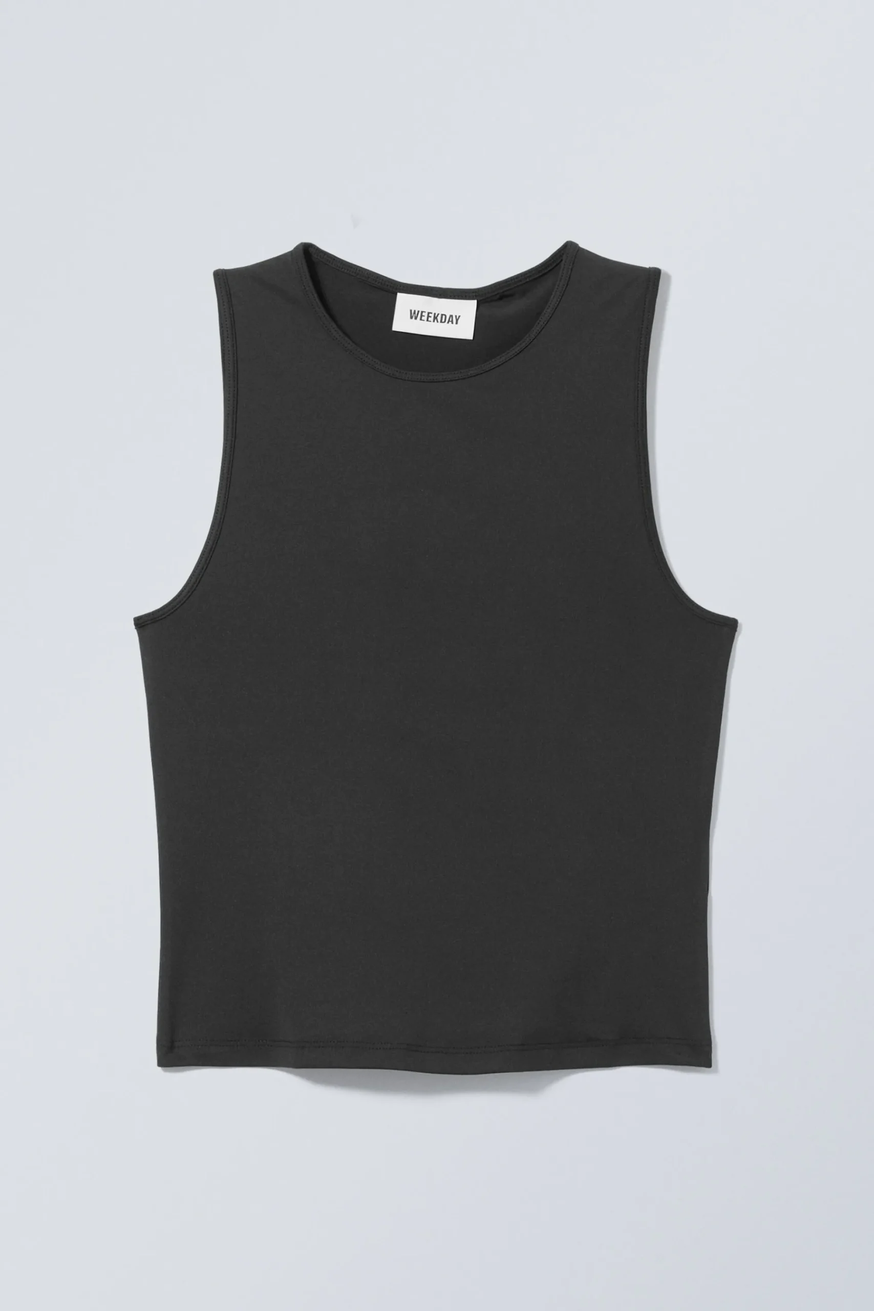 Weekday FINE FITTED TANK TOP black Store