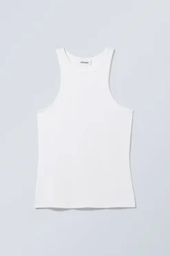 Weekday FITTED TANK TOP white Best