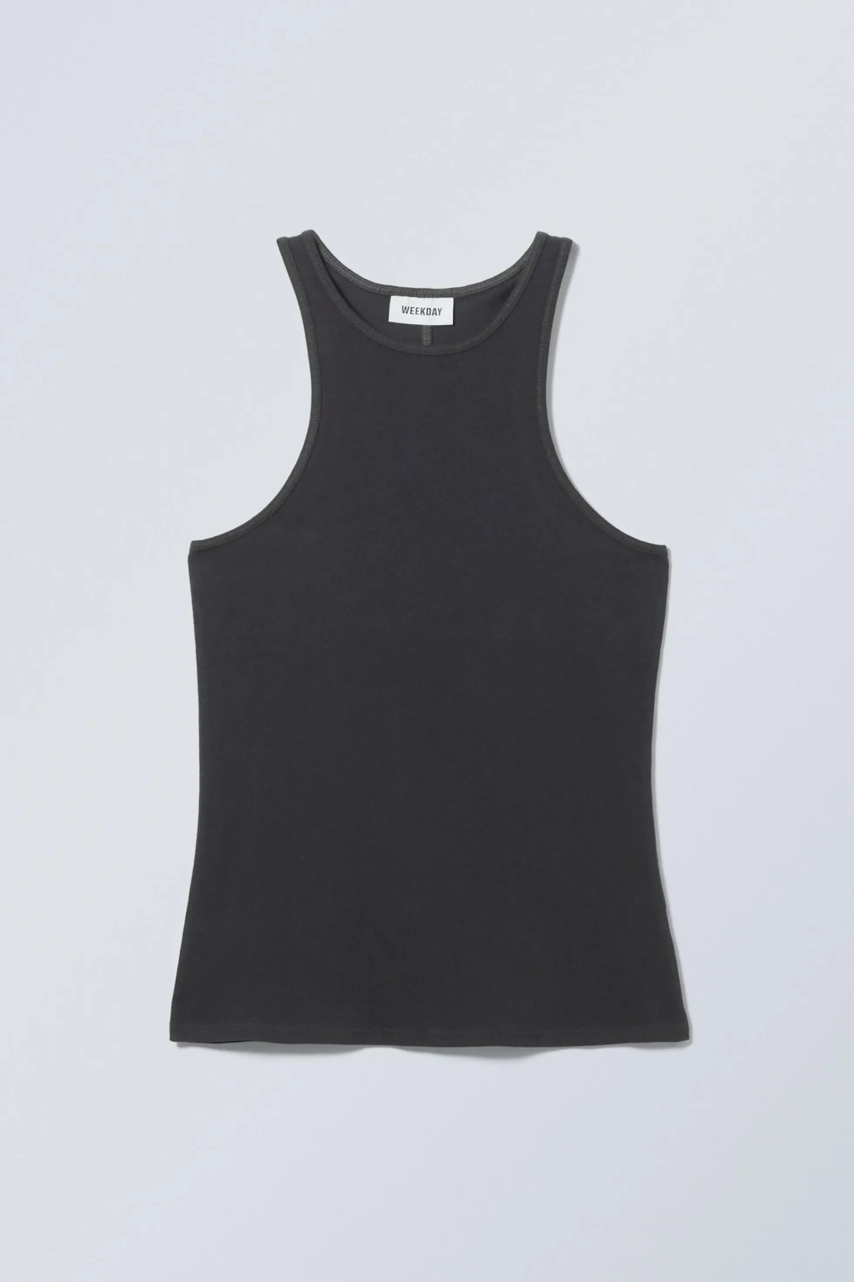 Weekday FITTED TANK TOP dark grey Hot
