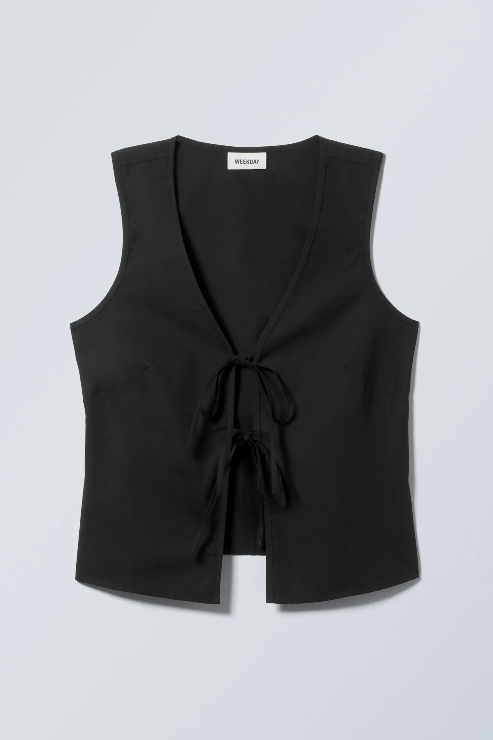 Weekday FITTED VEST TOP black Shop